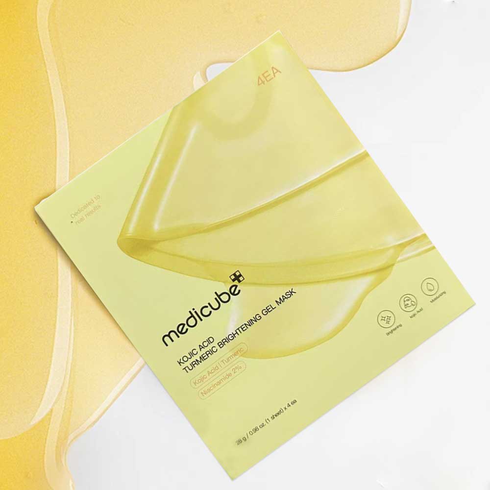 MEDICUBE kojic acid tumeric brightening gel mask