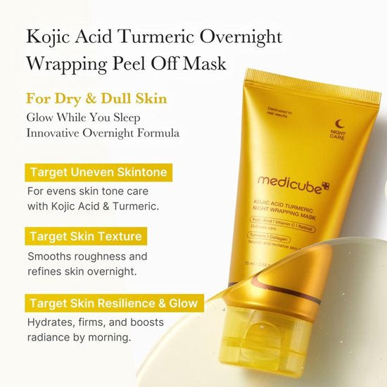 Medicube Kojic Acid Turmeric Night Wrapping Mask