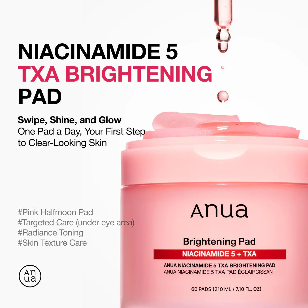Anua Niacinamide 5 TXA Brightening Pad - Korean Skincare Supply