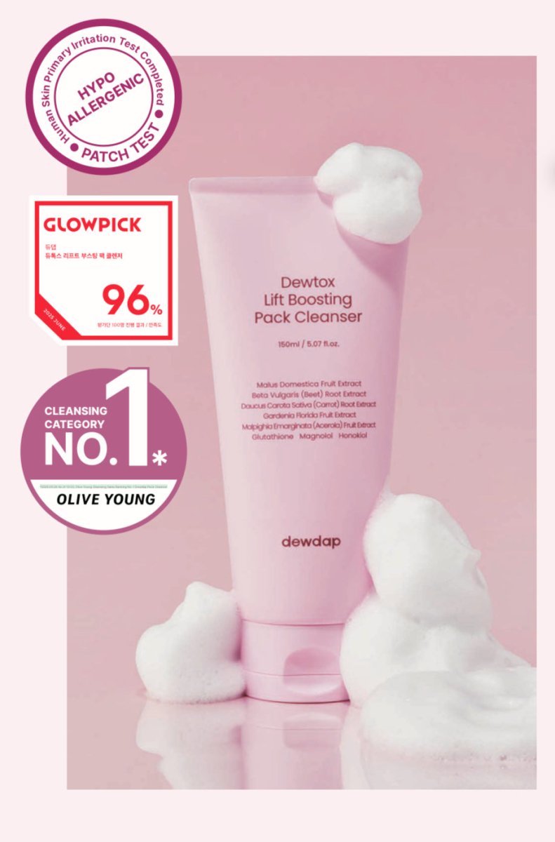 Dewdap Dewtox Lift Boosting Pack Cleanser - Korean Skincare Supply