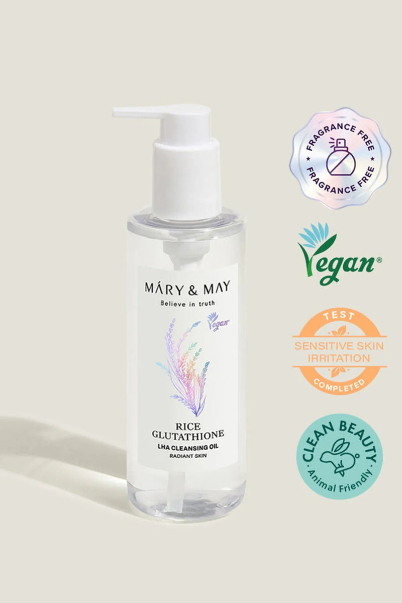 Mary & May Rice Glutathione LHA Cleansing Oil - Korean Skincare Supply