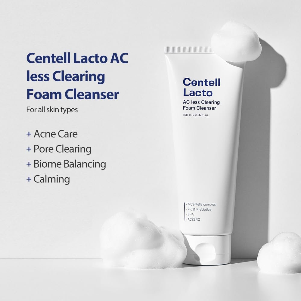 Sungboon Editor Centell Lacto AC Less Clearing Foam Cleanser - Korean Skincare Supply