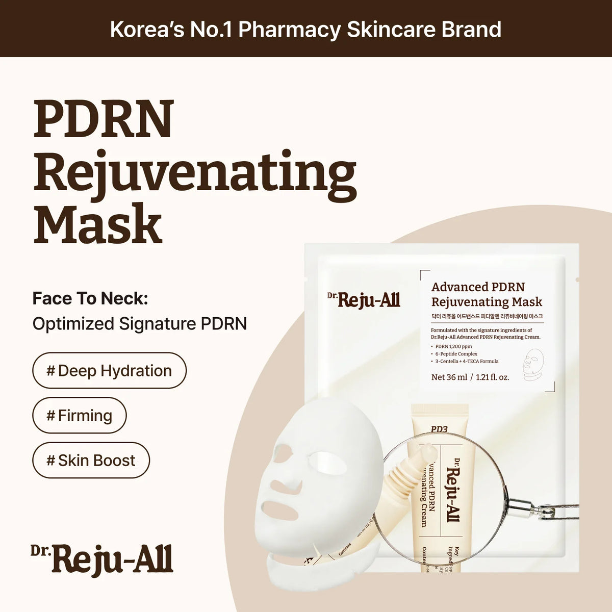 Dr. Reju-All Advanced PDRN Rejuvenating Mask (4 Masks)