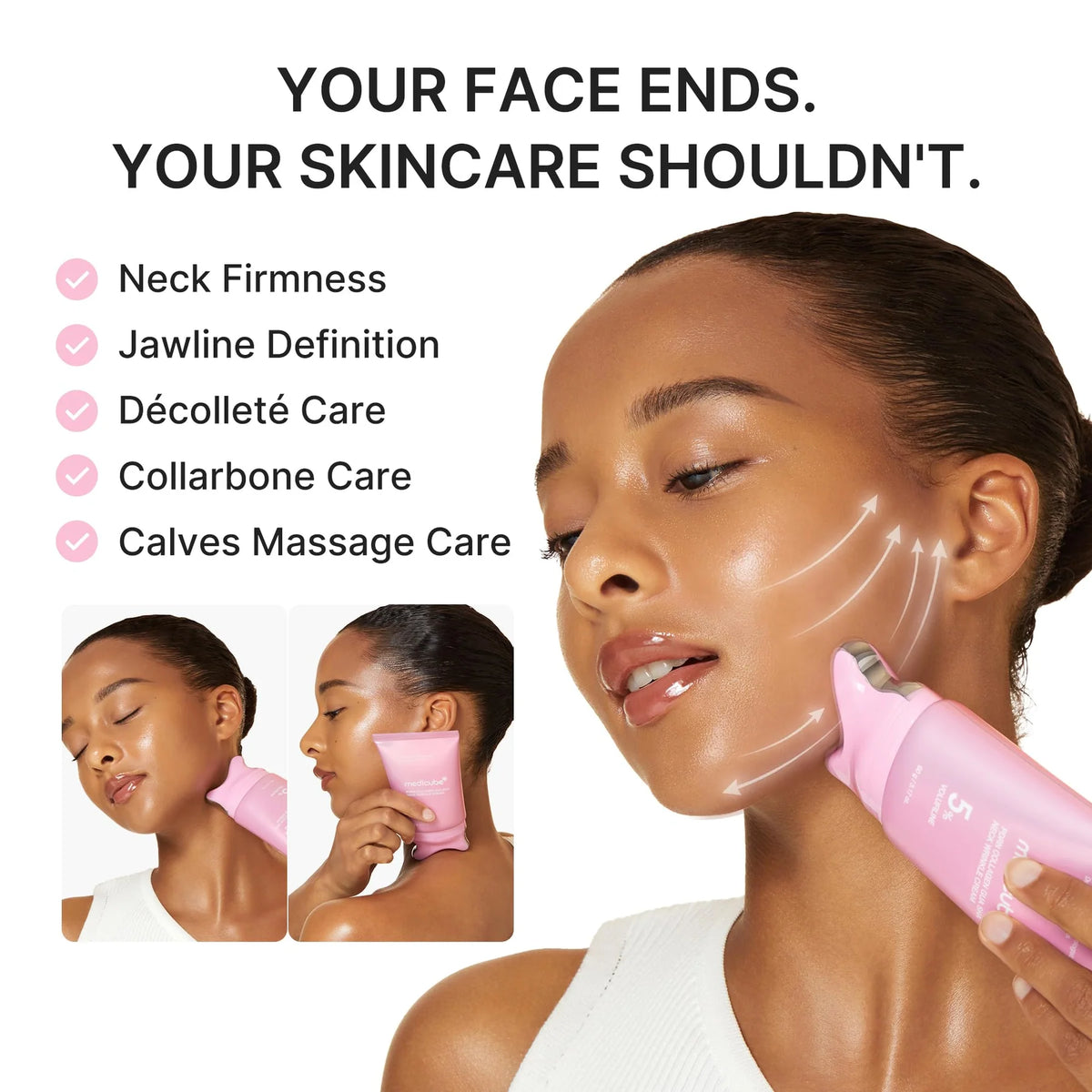 Medicube PDRN Collagen Gua Sha Neck Wrinkle Cream - 90g