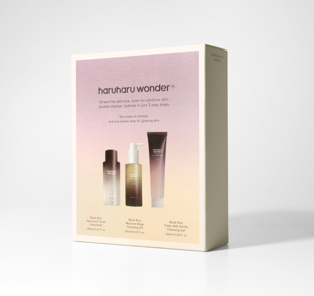 Haruharu Wonder Cleanse and Glow Set