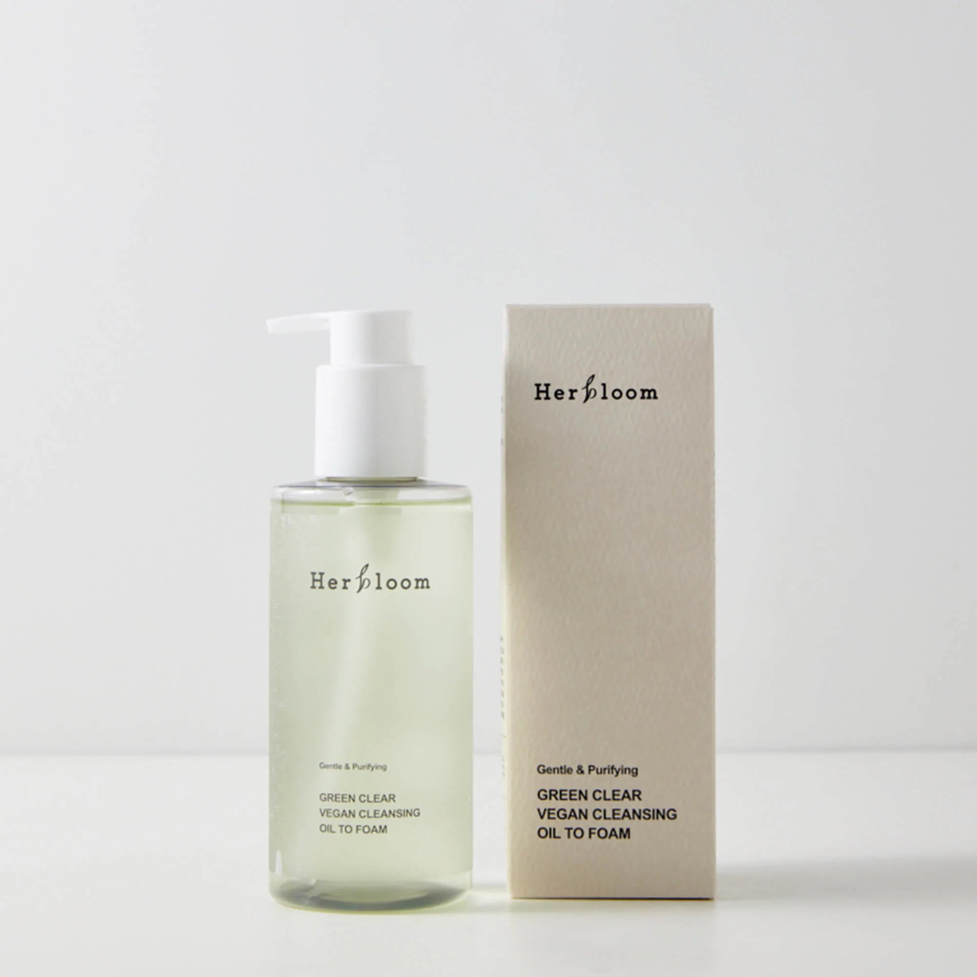 Herbloom Green Clear Vegan Cleansing Oil to Foam