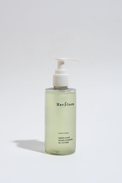 Herbloom Green Clear Vegan Cleansing Oil to Foam