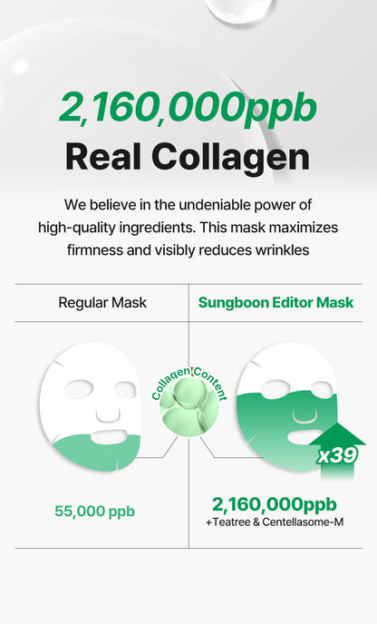 Sungboon Editor Deep Collagen Cica Teatree Soothing Mask