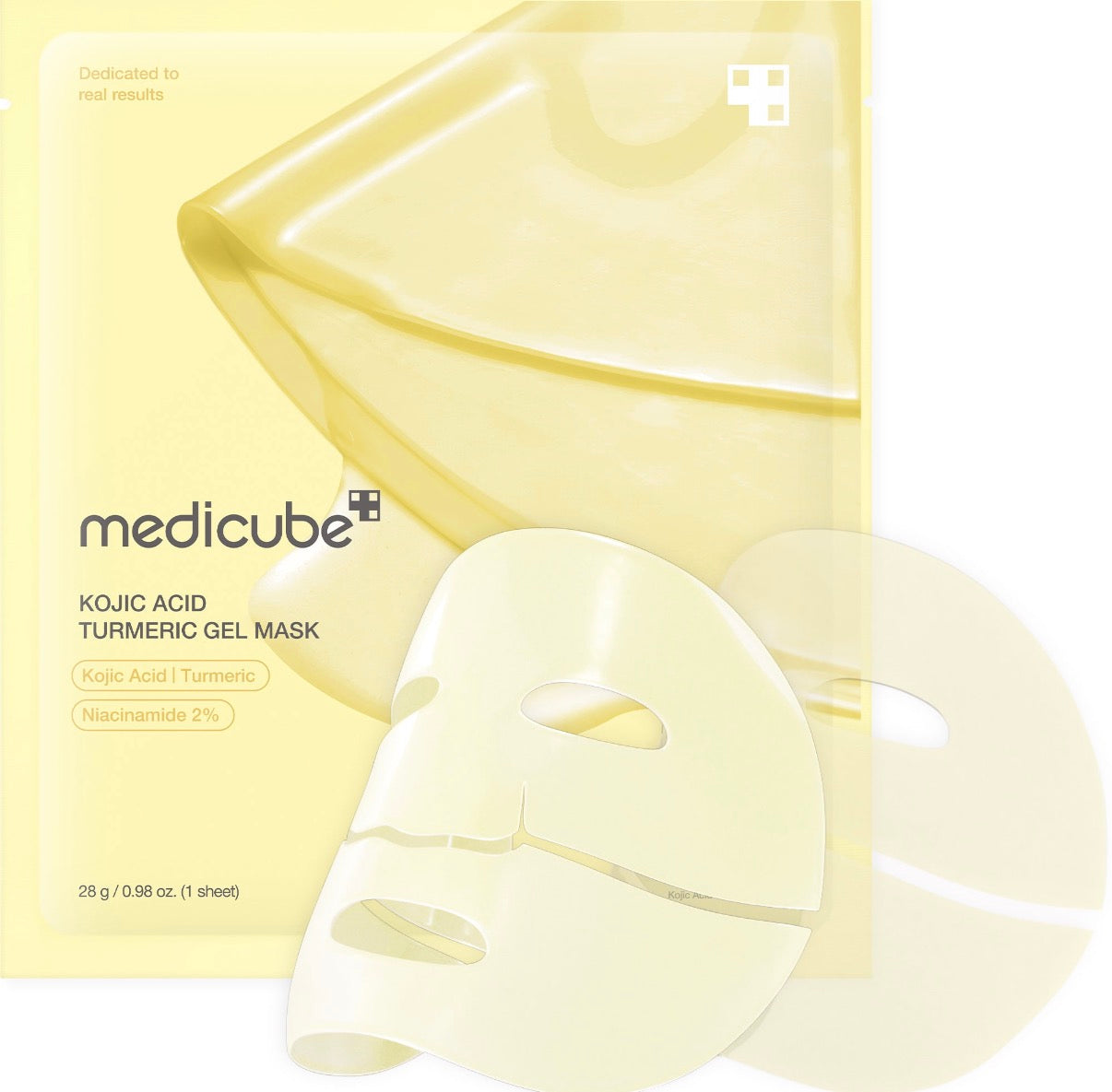 MEDICUBE kojic acid tumeric brightening gel mask