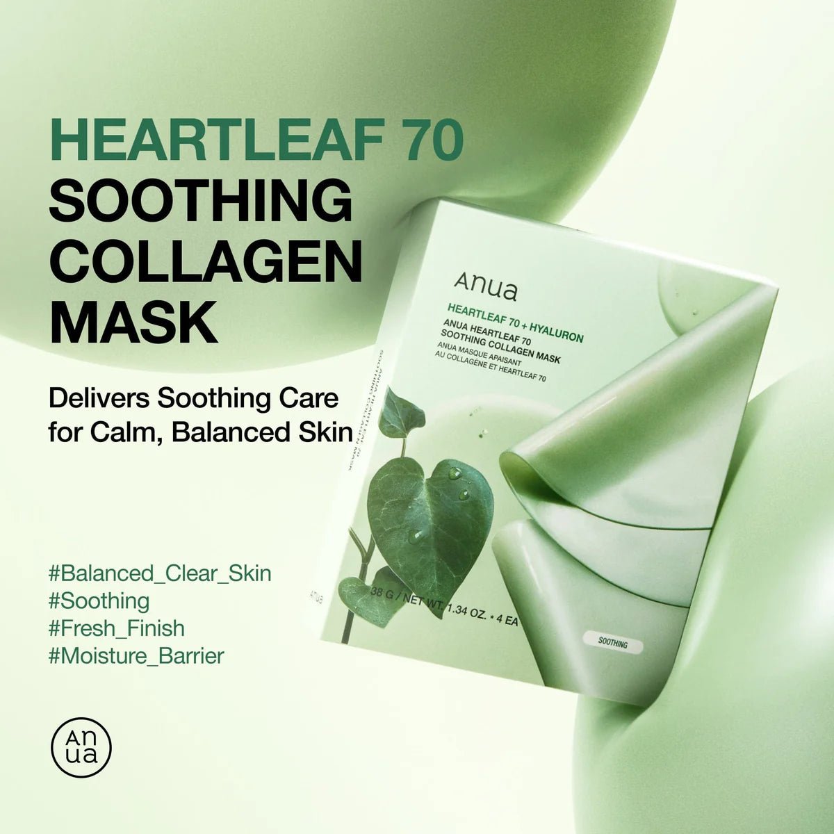 Anua Heartleaf 70 Soothing Collagen Mask
