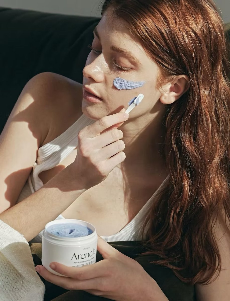 Arencia Fresh Blue Hyssop Rice Mochi Cleanser - Korean Skincare Supply