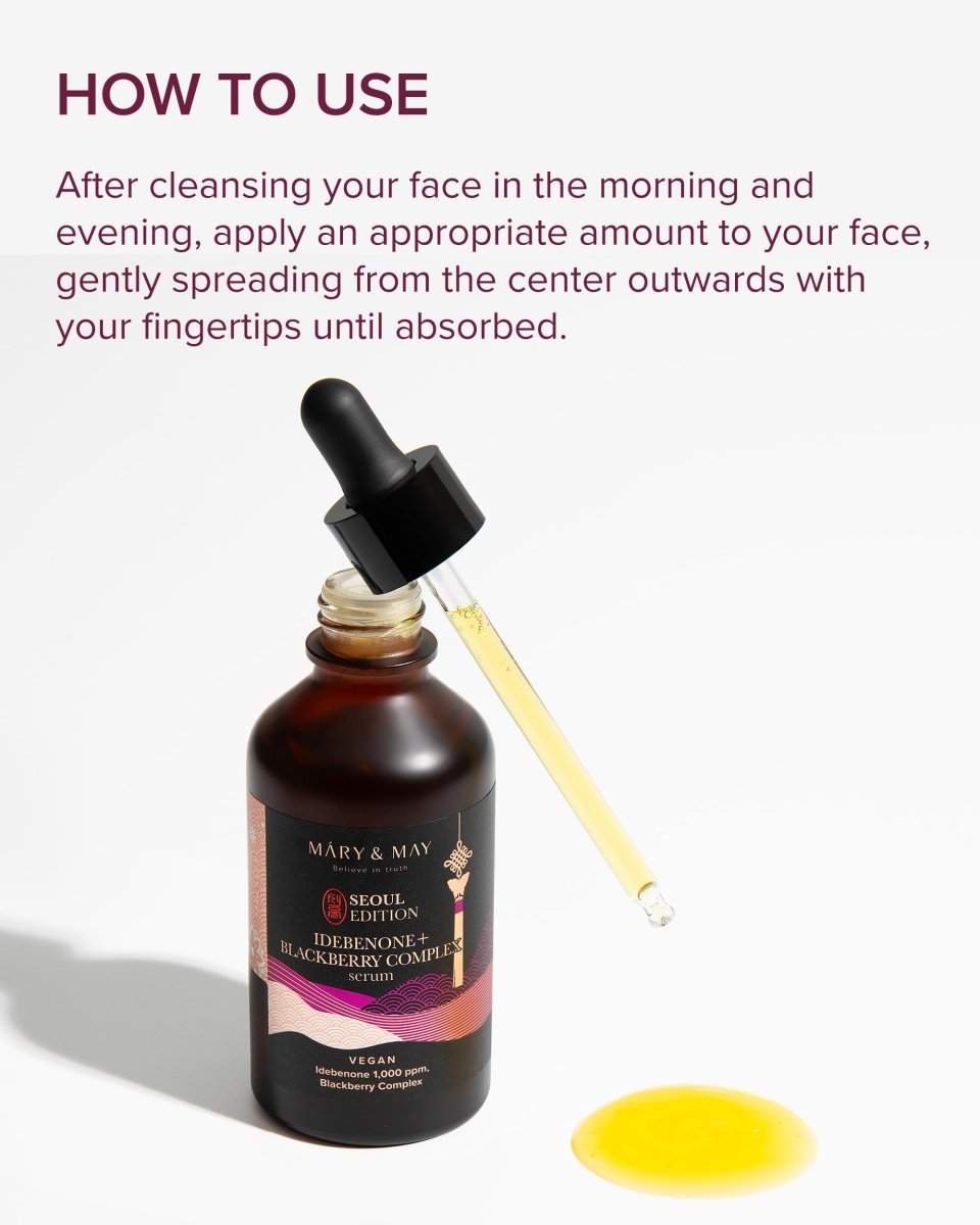 Mary & May Idebenone + Blackberry Complex Serum Seoul Edition