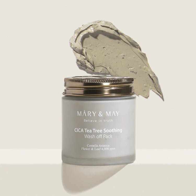 Mary & May Cica Tea Tree Soothing Wash - Off Mask Pack - Korean Skincare Supply