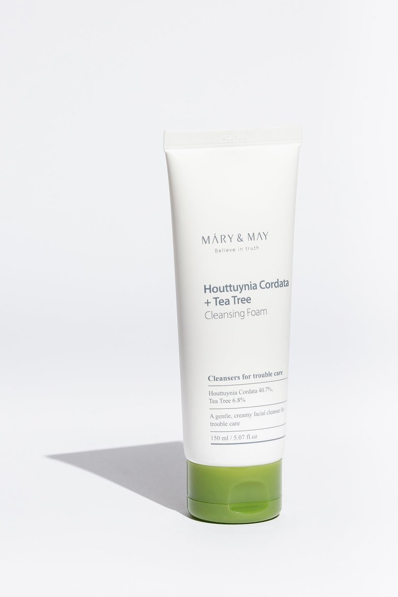 Mary & May Houttuynia Cordata + Tea Tree Cleansing Foam - Korean Skincare Supply
